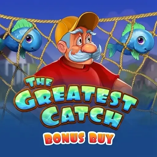 Fischer mit Fischen im The Greatest Catch Slot auf VipLuck